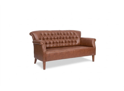 Luxury Three-Seater Chesterfield Couch Brown Seating Furniture Modern Sofas