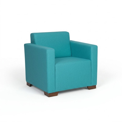 Armchair Study Blue Seat Office Furniture Upholstered Armchair New Textile