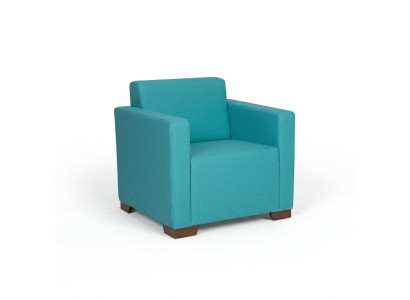 Armchair Study Blue Seat Office Furniture Upholstered Armchair New Textile