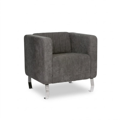 Gray armchair modern design furniture study new office textile