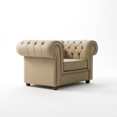 Chesterfield armchair luxury office furniture single-seater upholstered armchair modern