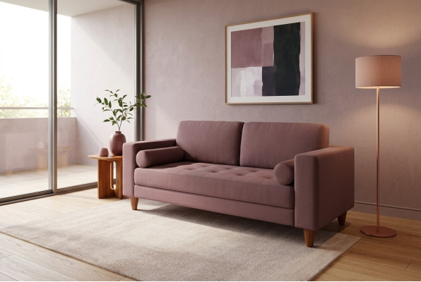 Modern two-seater upholstered furniture couch fabric sofas office furnishings