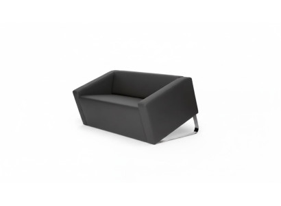 Modern two-seater leather sofas upholstered couches office furniture