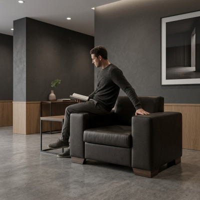 Armchair Modern Design Upholstered Armchair Study Office Office Furniture