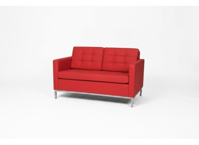 Waiting room furniture two-seater red couch upholstery furniture office furnishings