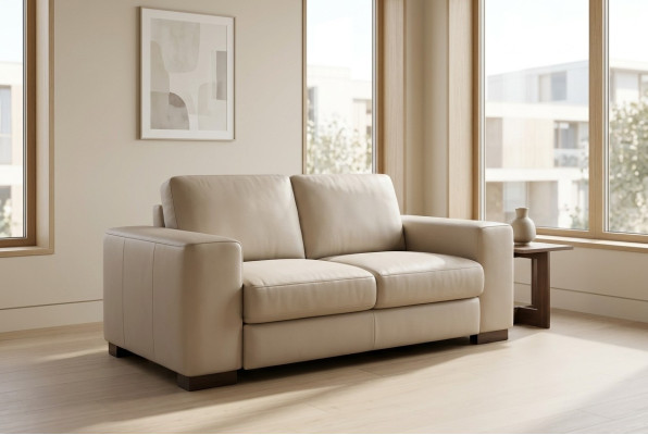 White two-seater luxury couch modern study furniture style sofas