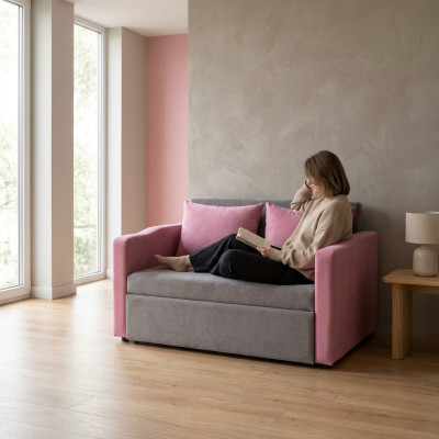Modern sofa 2-seater study office office textile loveseat