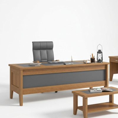 Desk wooden table study worktable office furniture 200x90