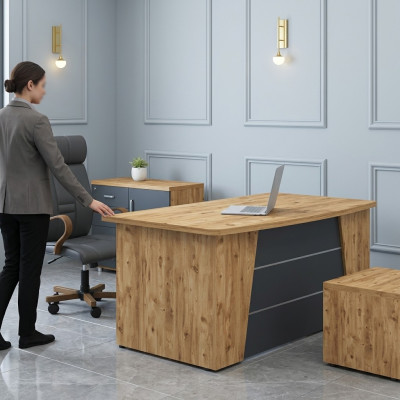 Desk office furniture study room wood computer desk office table