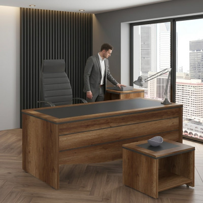 Office room desk wood office table office furniture executive desk