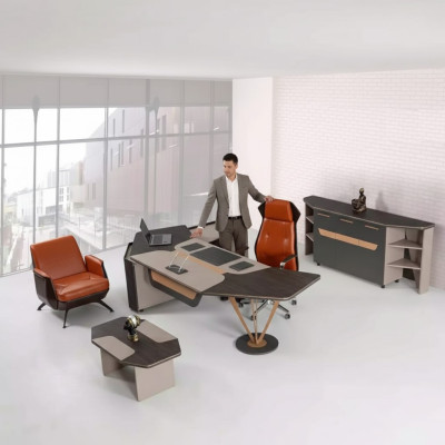 Office for law firm practice complete setup cabinet table 3-piece