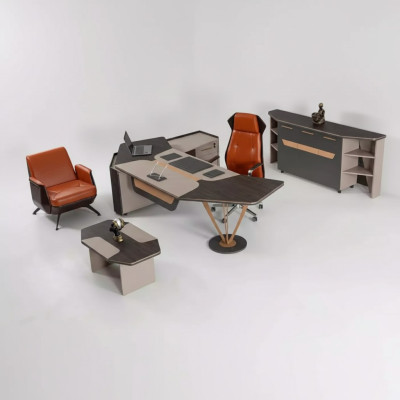 Office for law firm practice complete setup cabinet table 3-piece