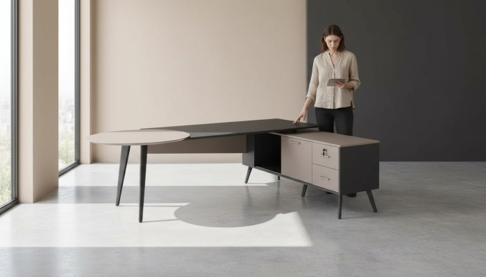 Office furniture corner desk modern luxury table designer home office tables