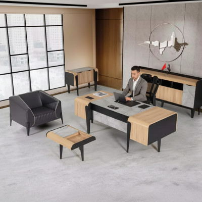 Wooden furniture office furniture complete set desk cabinets furniture