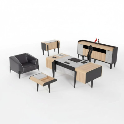 Wooden furniture office furniture complete set desk cabinets furniture