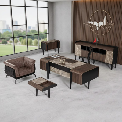 Office furniture luxury desk file cabinet office cupboard new modern set