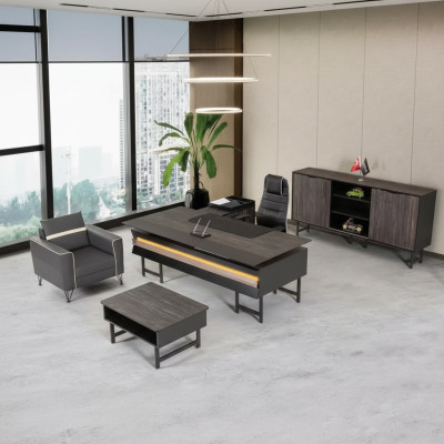 Corner desk, office cabinet, coffee table, modern office furniture, luxury design