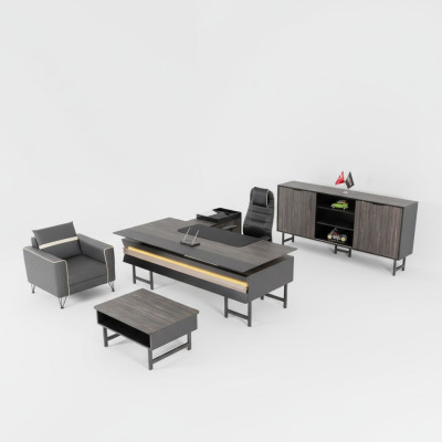 Corner desk, office cabinet, coffee table, modern office furniture, luxury design