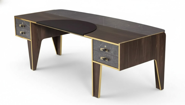 Desk with Drawers Home Office Furniture Table Luxury Office 220x95