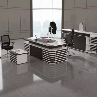 White office furniture study room furniture complete set modern office furniture