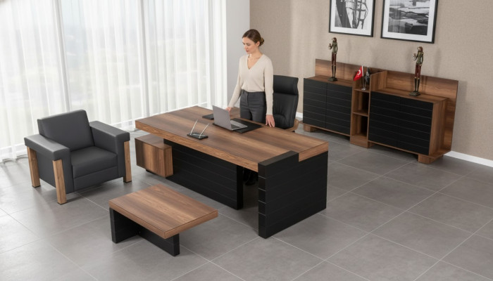 Office furniture corner desk cabinet coffee tables shelves study room furniture
