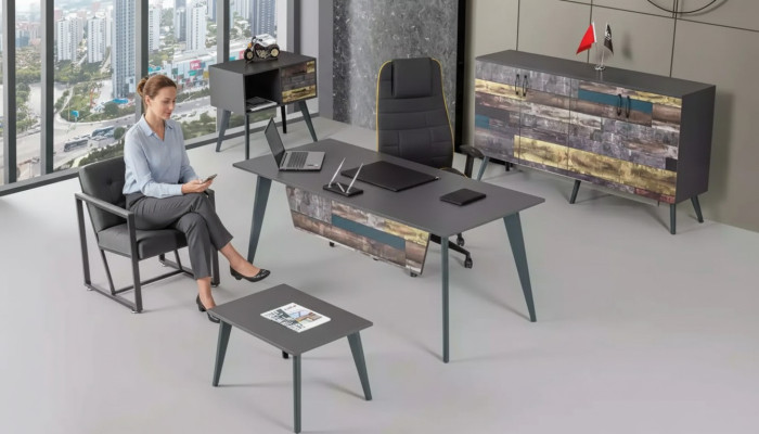 Office room set complete office furniture desk office cabinet luxury
