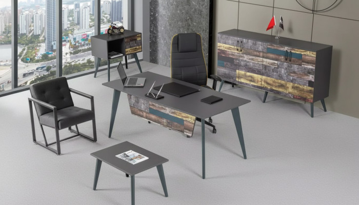 Office room set complete office furniture desk office cabinet luxury