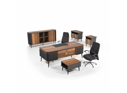 Office for Office Law Firm Practice Complete Furnishing Cabinet Table 3-piece