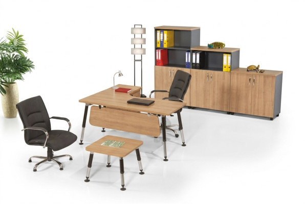 Designer office furniture study set desk coffee table cabinet 3-piece