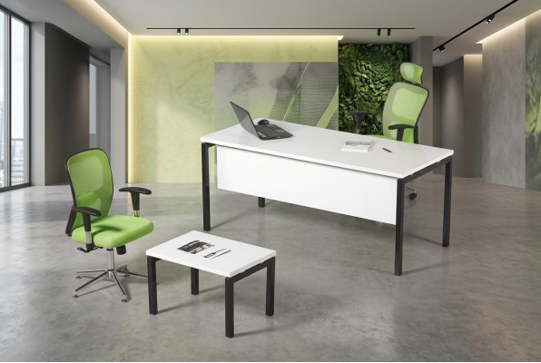 White Office Set 2-piece Study Office Furniture Complete New Furniture