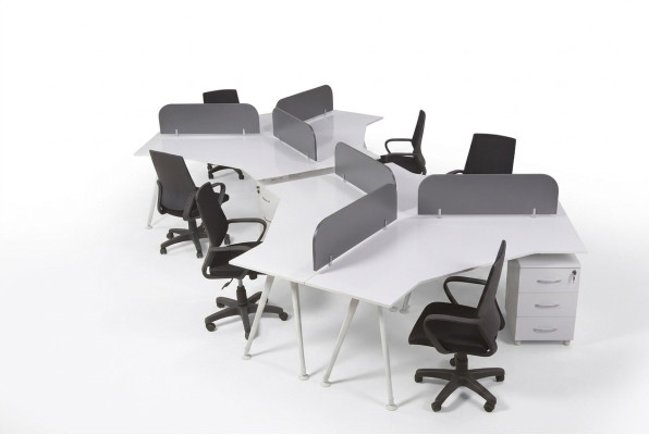 Large study desk office furniture office furnishings workstation wood