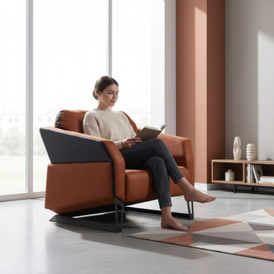 Office Chair Luxury Furniture Study Room Office Furniture Orange Seat New