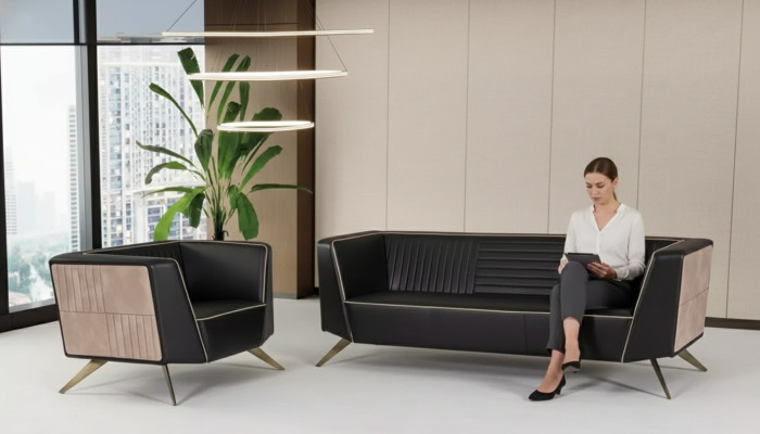 Office furniture sofa set 3+1 three-seater armchair study furniture furnishing