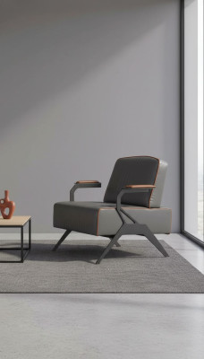 Luxury fabric armchair study seat office furnishing textile furniture new