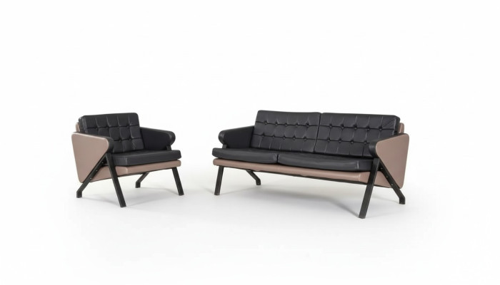 Modern sofa set luxury two-seater armchair upholstered design office furniture