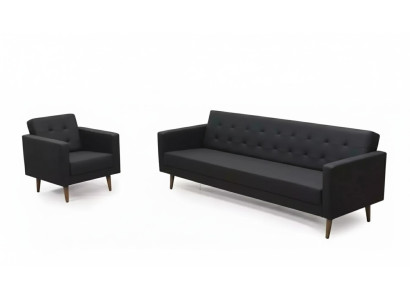 Complete sofa set armchair three-seater style furniture study