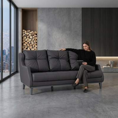 2-seater sofa, study, office furniture, modern style, textile furniture, seat