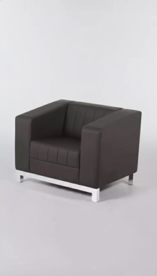 Gray office armchair furniture seating upholstered armchair textile study lounge chair