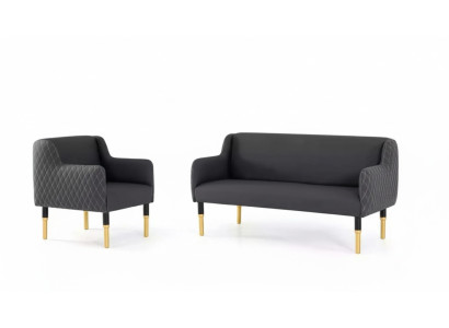 Sofa set stainless steel furniture sofa suite two-seater single-seater armchair upholstery