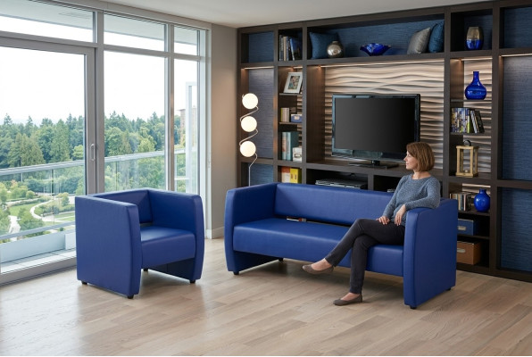 Sofa 2-seater luxury couch study room office furniture textile furniture