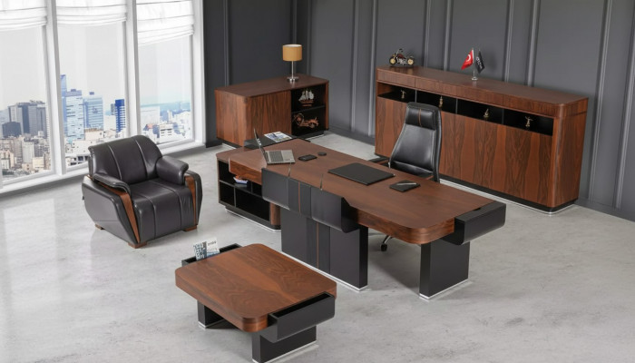 Large Office Cabinet Sideboard Luxury Wooden Furniture Study Room Furniture Shelf
