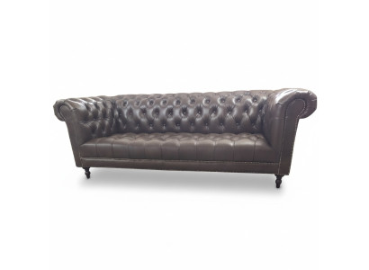 Sofa 4-seater Chesterfield couch luxury 245cm leather sofa couches furniture