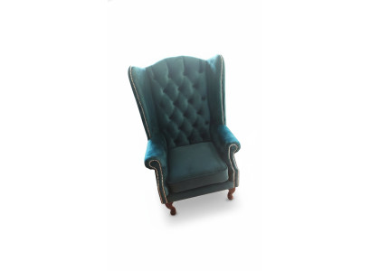 Armchair Chesterfield Velvet Single Luxury Armchair Couch Sofa