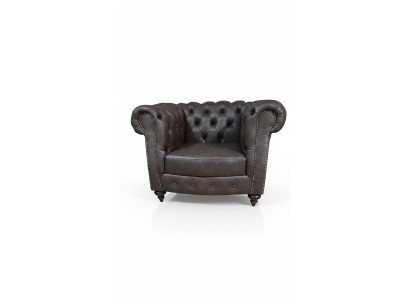 Chesterfield Armchair Couch 1 Seater Leather Lounge Seat Luxury Single Seater