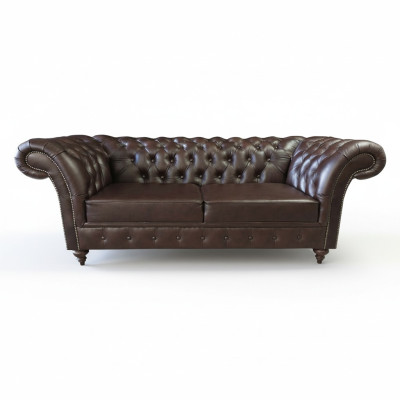 Chesterfield Sofa 3-Seater Couch Seat Luxury Couches Three-Seater 230cm