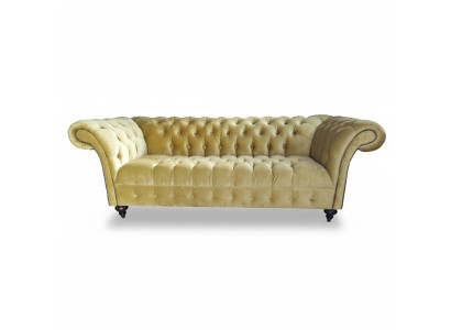 Luxury Sofa Three-Seater Design Chesterfield Fabric Couches Modern