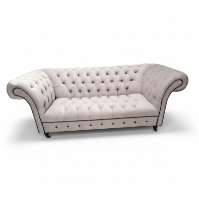 Chesterfield Sofa Three-Seater Sofas Upholstery Fabric Couches Modern