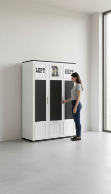 Wardrobe White Wood Cabinets Bedroom Furniture Design Children's Room