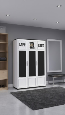 Wardrobe White Wood Cabinets Bedroom Furniture Design Children's Room