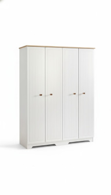 Classic furniture shelf cabinets wardrobe bedroom wood 160cm luxury